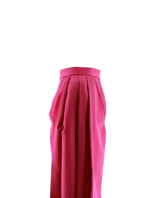 卒業式袴単品レンタル[刺繍]濃いピンクにバラとハート刺繍[身長158-162cm]No.650